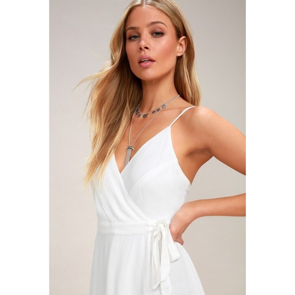Camden White Wrap Skort Dress